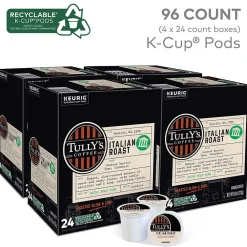 Tully's Coffee Italian Coffee Keurig® K-Cup® Pods, 96/Carton (GMT193019CT)