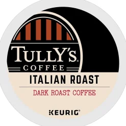 Tully's Italian Roast Coffee, Dark Roast, Keurig® K-Cup® Pods, 24/Box (193019)