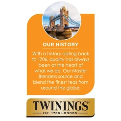 Twinings Brew Over Ice Peach Iced Black Tea, Keurig® K-Cup® Pods, 24/Box (F17280)