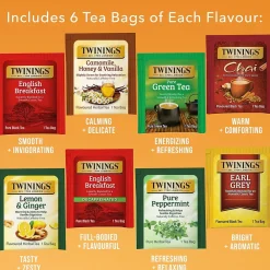 Twinings Classics Collection Assorted Tea Bags, 48/Box (F15499)