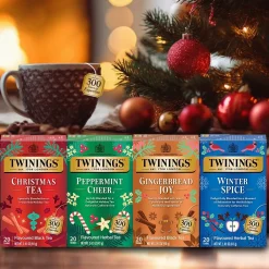 Twinings Decaf Winter Spice Herbal Tea Bags, 20/Box (F07058)