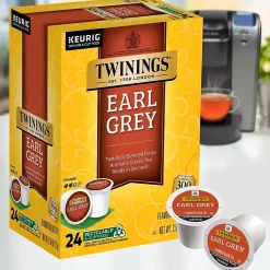 Twinings Earl Grey Black Tea, Keurig® K-Cup® Pods, 24/Box (TNA85783)
