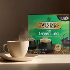 Twinings Green Tea Bags, 50/Box (F05789)