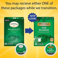 Twinings Irish Breakfast Black Tea, Keurig® K-Cup® Pods, 24/Box (TNA87303)