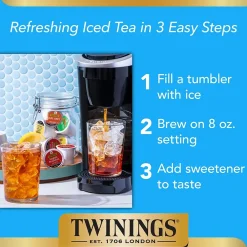 Twinings Lemon & Ginger Herbal Tea, Keurig® K-Cup® Pods, 24/Box (TNA89556)