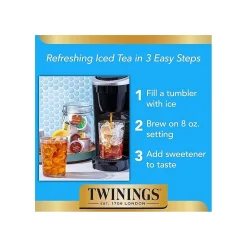 Twinings Probiotics+ Herbal Lemon & Ginger Tea, Keurig® K-Cup® Pods, 24/Box (F16930)