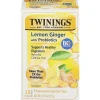 Twinings Probiotics Lemon and Ginger Herbal Tea Bags, 18/Box (F16483)