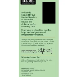 Twinings Pure Peppermint Herbal Tea, Keurig® K-Cup® Pods, 24/Box (TNA85813)