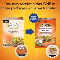 Twinings Pure Rooibos Red Herbal Tea, Keurig® K-Cup® Pods, 24/Box (TNA85791)