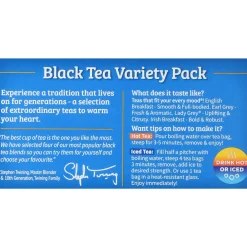 Twinings Variety Pack Black Tea Bags, 20/Box (F05320)