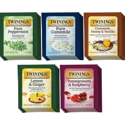 Twinings Variety Pack Herbal Tea Bags, 20/Box (F08666)