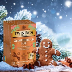 Twinings Winter Teas Gingerbread Joy Black Tea Bags, 20/Box (F15739)