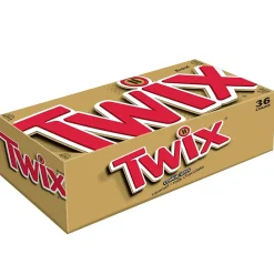 Twix Caramel Fun Size Chocolate Cookie Bar Candy Bag, 1.79 oz., 36/Box (MMM35391)