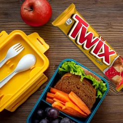 Twix Caramel Sharing Size Chocolate Cookie Bar Candy, 3.02 oz Bar, 24/Box (MMM35387)