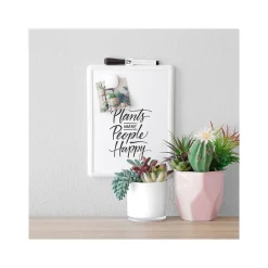 Dry Erase*U Brands Contempo Dry-Erase Whiteboard, Plastic Frame, 0.71' x 0.92' (251U00-04)