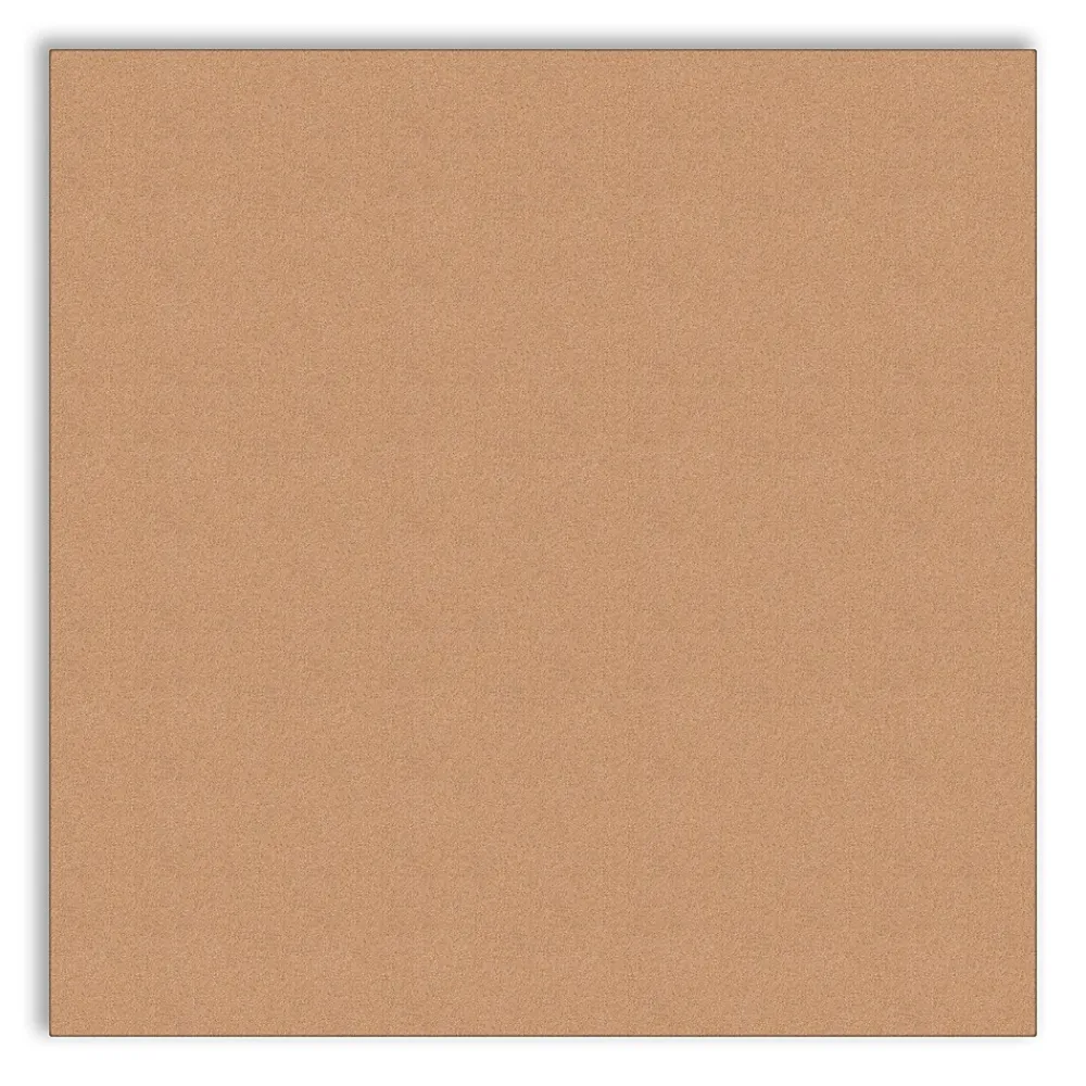 Bulletin*U Brands Cork Bulletin Board, Frameless, 2.5' x 2.5' (4887U00-01)