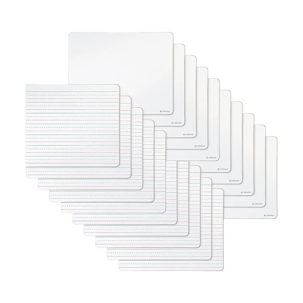 Dry Erase*U Brands Dry-Erase Whiteboard, 0.75' x 1', 24/Pack (4863U00-01)