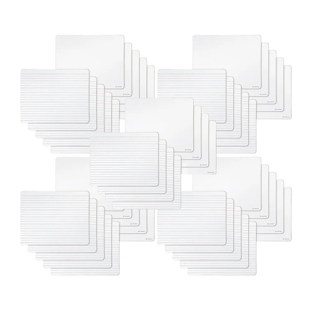 Dry Erase*U Brands Dry-Erase Whiteboard, 0.75' x 1', 24/Pack (4863U00-01)