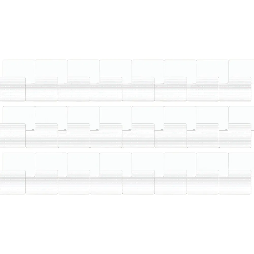 Dry Erase*U Brands Dry-Erase Whiteboard, 0.75' x 1', 24/Pack (4863U00-01)