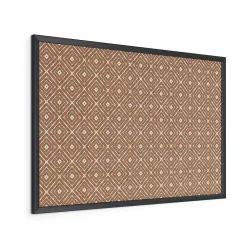 Bulletin*U Brands Fashion Cork Bulletin Board, Black Frame, 3' x 2' (2884U00-01)