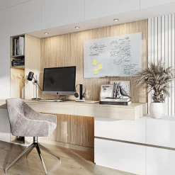 Dry Erase*U Brands Floating Glass Ghost Grid Dry Erase Board, Frameless, 3' x 2' (2798U00-01)