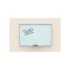 Dry Erase*U Brands Glass Dry-Erase Whiteboard, Aluminum Frame, 6' x 4' (2827U00-01)