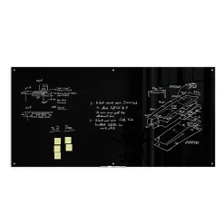 Dry Erase*U Brands Glass Dry-Erase Whiteboard, 8' x 4' (3015U00-01)