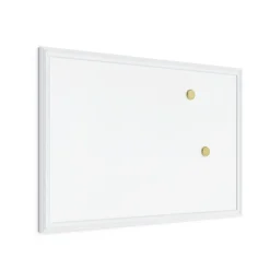 Dry Erase*U Brands Magnetic Dry Erase Whiteboard, White Decor Frame, 30