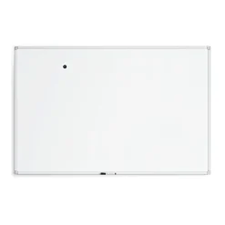 Dry Erase*U Brands Magnetic Porcelain Dry-Erase Whiteboard, Aluminum Frame, 6' x 4' (4901U00-01)