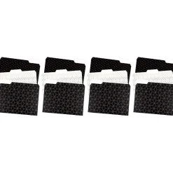 File Folders|U Brands Modern Classic Fashion File Folders, 3-Tab, Letter Size, Assorted Colors, 12/Pack (3236U06-24)