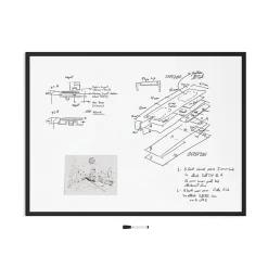 Dry Erase*U Brands Steel Dry-Erase Whiteboard, Fiberboard Frame, 4' x 3' (2893U00-01)