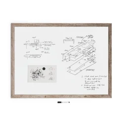 Dry Erase*U Brands Steel Dry-Erase Whiteboard, MDF Frame, 3' x 4' (4893U00-01)