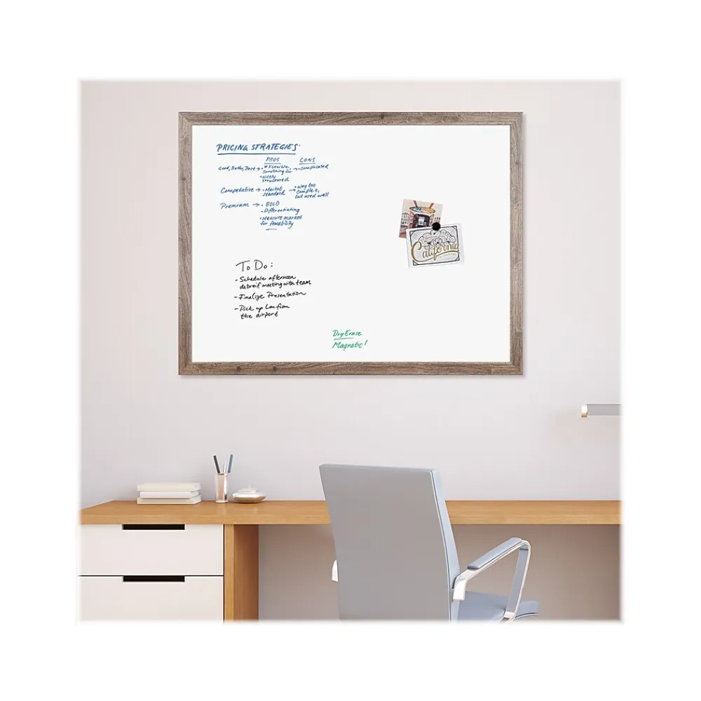 Dry Erase*U Brands Steel Dry-Erase Whiteboard, MDF Frame, 2' x 3' (4890U00-01)