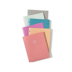 Pocket Folders|U Brands U-Eco 3-Hole Punched 2-Pocket Folders, Assorted Colors, 12/Pack (6600U01-12)