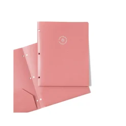 Pocket Folders|U Brands U-Eco 3-Hole Punched 2-Pocket Folders, Assorted Colors, 12/Pack (6600U01-12)