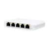 Clearance Ubiquiti UniFi Flex Mini 5-Port PoE Switch, 10Gbps, White (USW-FLEX-MINI)