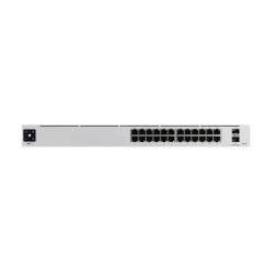 Ubiquiti UniFi Pro 24-Port Gigabit Ethernet Managed Switch, 10/100/1000 Mbps, Silver (USW-PRO-24)