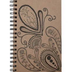 Notepads|uCreate Create Your Own Cover Sketch Diary, 9" x 6", Natural, 50 Sheets, Pack of 6 (PAC4776-6)