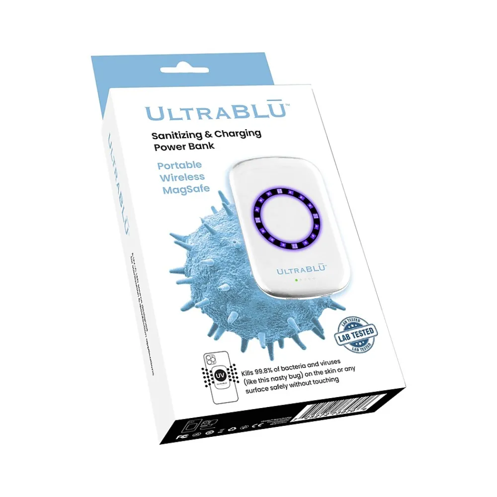 MagSafe Wireless USB Type-C Power Bank, 5000mAh, Matte White (UBW020923)<UltraBlu Clearance