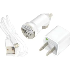 Charge and Sync Kit with Lightning to USB Cable, White, (CEL-CHG8W)<Ultralast Best