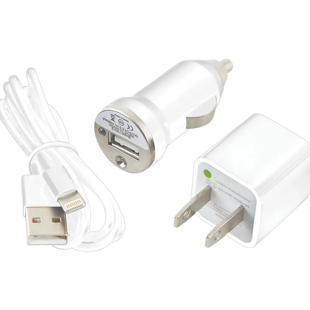 Charge and Sync Kit with Lightning to USB Cable, White, (CEL-CHG8W)<Ultralast Best