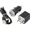 Charge and Sync Kit with Lightning to USB Cable, Black, (CEL-CHG8B)<Ultralast Online