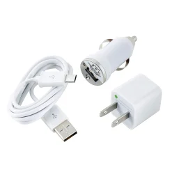 Micro USB Charge and Sync Kit, White, (CEL-CHGMICRO-6)<Ultralast Sale