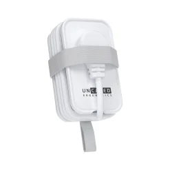 Uncaged Ergonomics 3-Outlet 3-USB Port Power Strip, 3', White (TC-w)