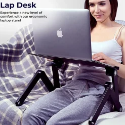 WorkEZ Cool Laptop Riser, Black (WECB)<Uncaged Ergonomics