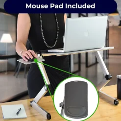 WorkEZ Cool Laptop Riser, 18 x 11”, Silver (WECs)<Uncaged Ergonomics Discount