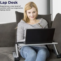WorkEZ Cool Laptop Riser, 18 x 11”, Silver (WECs)<Uncaged Ergonomics Discount