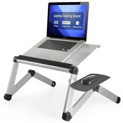 WorkEZ Cool Laptop Riser, 18 x 11”, Silver (WECs)<Uncaged Ergonomics Discount