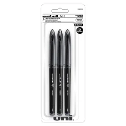 Pens|uni-ball uni AIR Porous Point Pens, Medium Point, 0.7mm, Bold Point, Black Ink, 3/Pack (1926808)