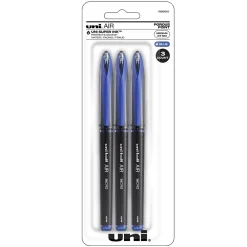 Pens|uni-ball uni AIR Porous Point Pens, Medium Point, 0.7mm, Blue Ink, 3/Pack (1926810)